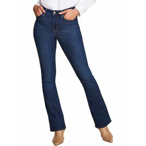 LEVI STRAUSS Nwt Mid Rise Bootcut Stretch Jeans 16M 33x32 Dark Wash Whiskering